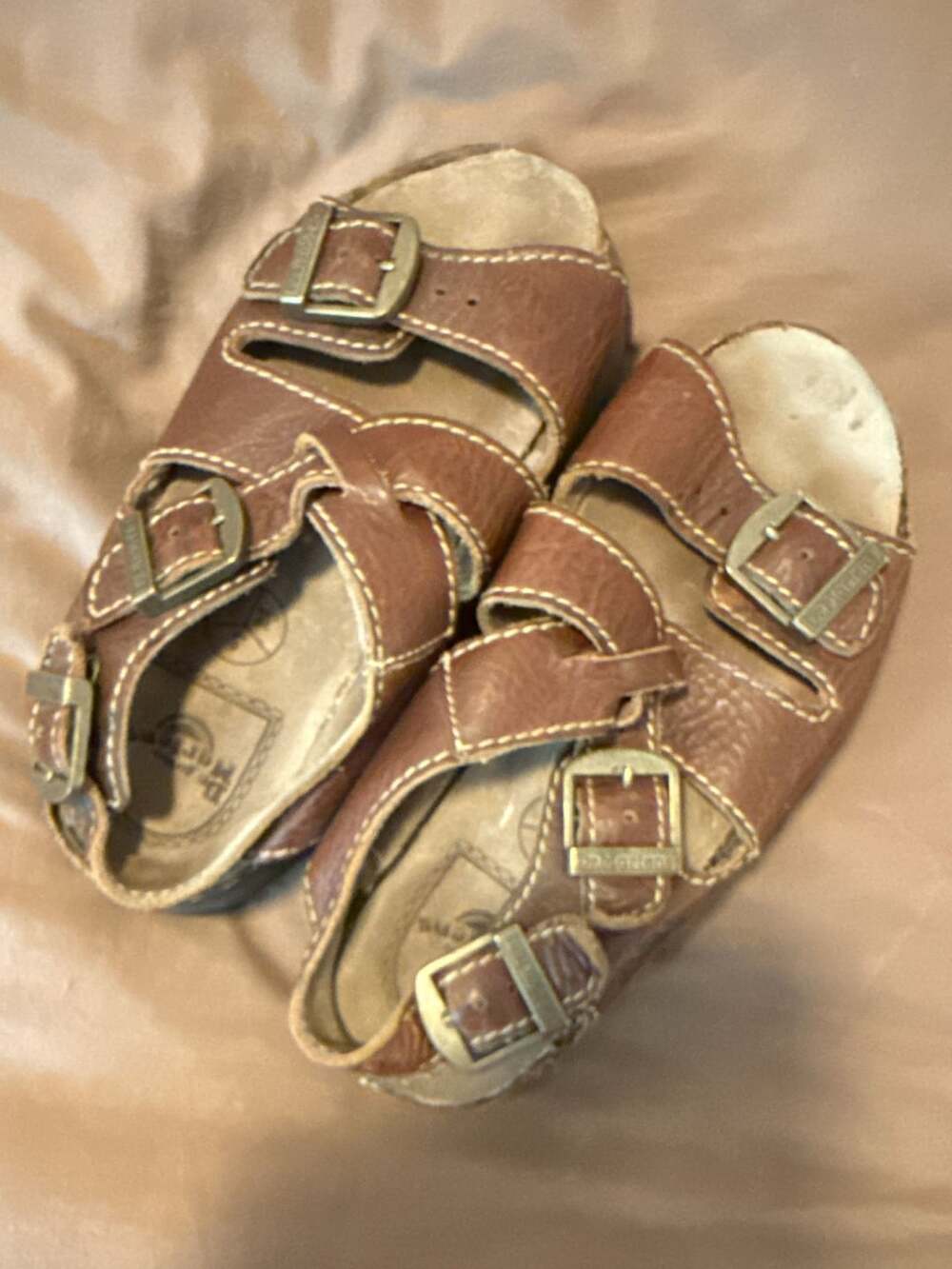 Dr. Martens Vintage Brown Leather Triple Buckle Fisherman Sandals Size US 7 / EU